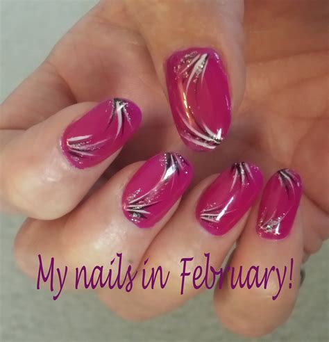 february acrylic nails|february nails.